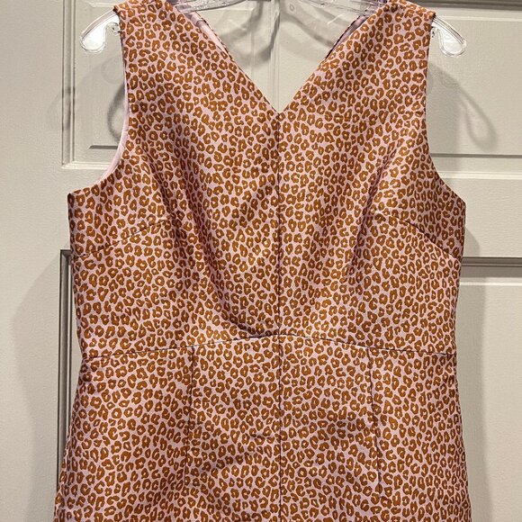 Kate Spade Floral Leopard Jacquard Midi Sheath Dress Size 12 - Picture 8 of 9